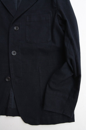 Vincent et Mireille Tailored Jacket Cotton Moleskin NAVY (5)