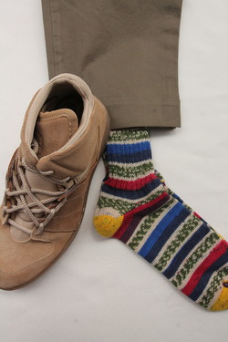 GRANGE CRAFT Fair Isle Socks No 4
