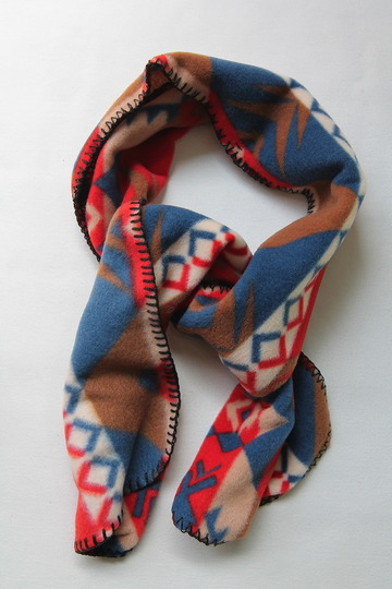 Rockmount Ranchwear Flease Muffler BLUE & CORAL NATIVE (2)