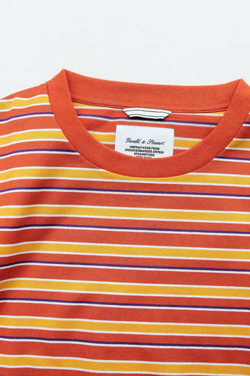 FIDELITEY Multi Border SS Tee ORANGE (2)