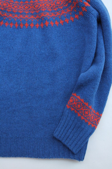 Harley Fairisle York 2Col Crew Neck OCEANFORCE SPICE (4)
