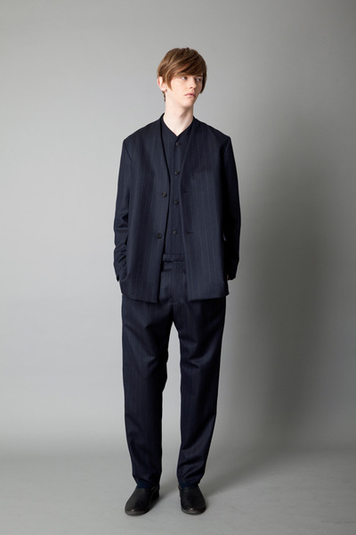 ethosens/エトセンス　15AW ピンストライプロングジャケット ethosens/エトセンス 15AW ピンストライプロングジャケット