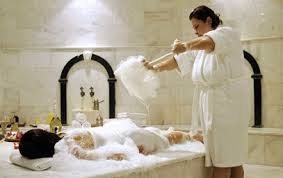 泡でマッサージ