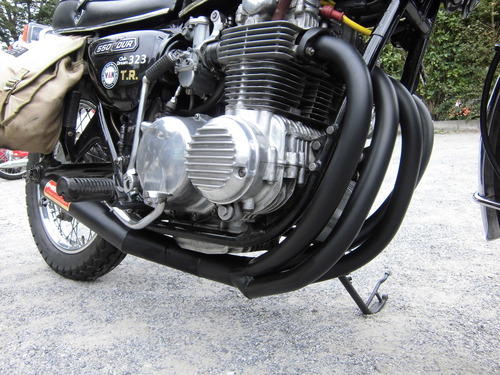 CB500・CB550フォア用 ミスティ製集合管 : 青空の下2