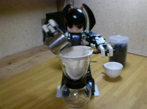 ロボットにコーヒーを淹れさせてみた - clockwork