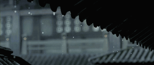 雨垂れに安らぐ
