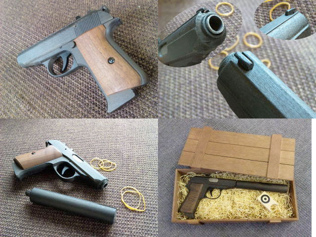 木製ゴム銃-01-ワルサーPPK