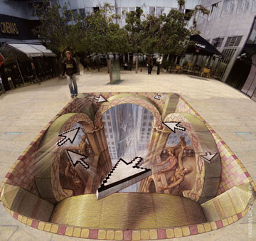 Kurt Wenner - ゴシック 3D ストリート・ペインティング