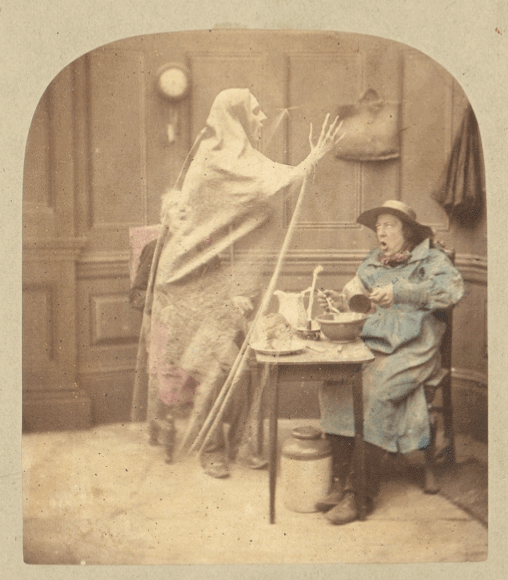 19世紀の心霊「3D」写真集を裸眼立体にしてみた　The Ghost in the Stereoscope