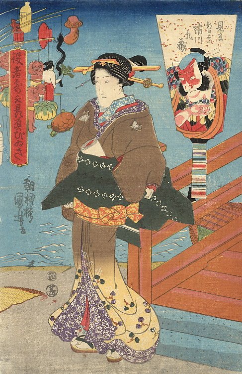 浮世絵に描かれた江戸時代のジャニオタ　歌川国芳「役者気取贔屓びいき」