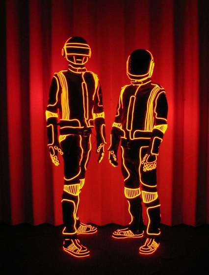 EL Wire suits for Daft Punk