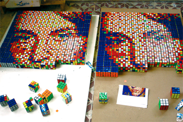 Rubikcubism : ルービックキューブで作るドットアート