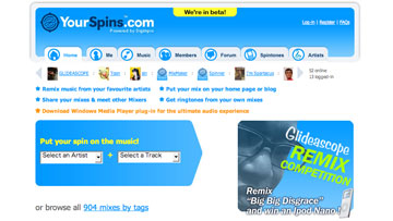 Remix ソーシャル・ネットワーキング・サービス - YourSpins.com
