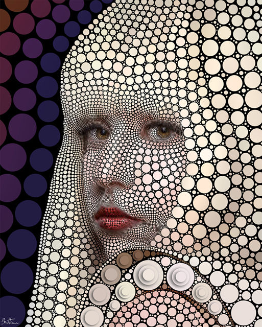 点描ならぬ「円描」がやたらと目にくる　Ben Heine