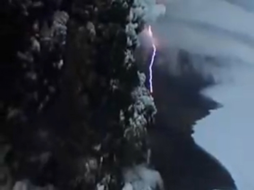唖然・・・ぶ厚い氷河をぶち破り噴火する瞬間を捉えた迫力映像