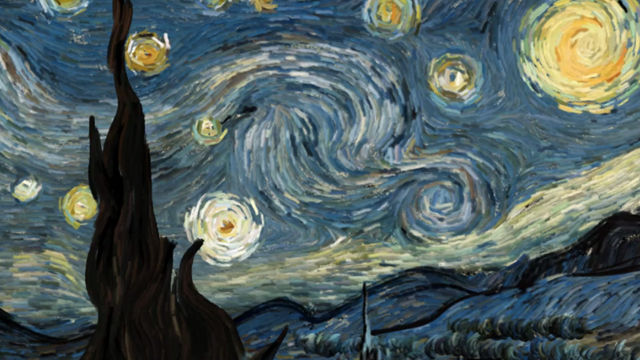 こいつ・・・動くぞ！　ゴッホの名作「星月夜(Starry Night)」の独特タッチがインタラクティブに