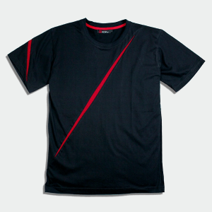 (サムライワークス) SAMURAI WORX 袈裟斬り切替 メンズTシャツ ブラック (XL)