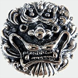 伝説の獣シーサー 獅子 コンチョCONCHO シルバー925製