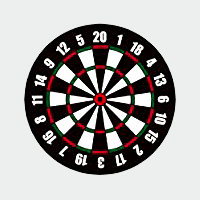 おしっこターゲットシール ダーツ ６枚入(トイレ掃除がラクになる 飛散防止シール） 【日本製】