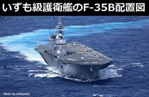 いずも級護衛艦の格納庫に積まれるF-35Bの配置図をご覧ください!