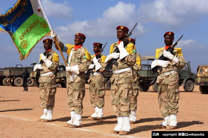 Djibouti_Army_stand_at_attention