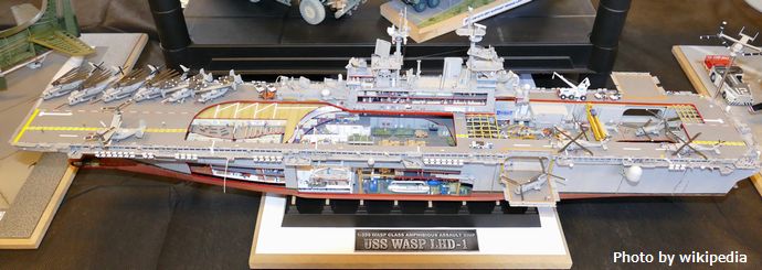 USS_Wasp_(LHD-1)_-_1;350_cutaway_plastic_model