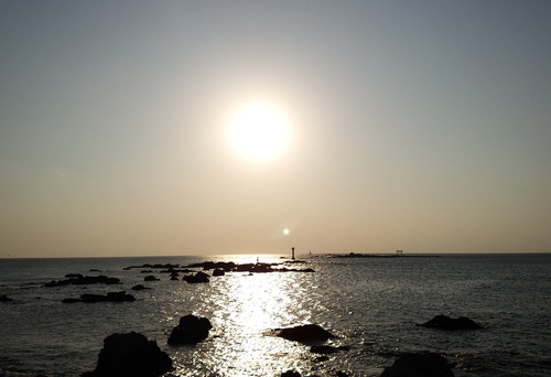 森戸の夕照