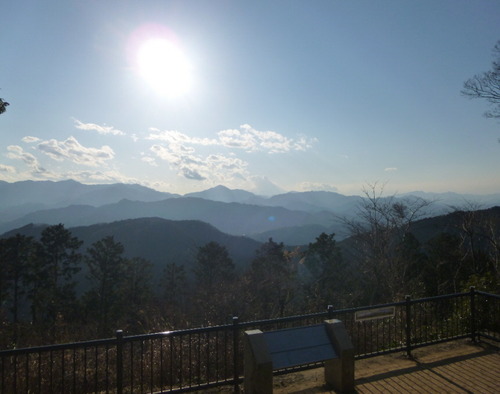 高尾山山頂 富士山