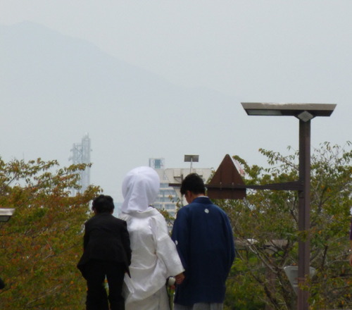 武田神社 新郎新婦