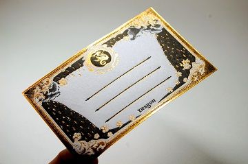 活版箔押しラベル - 01