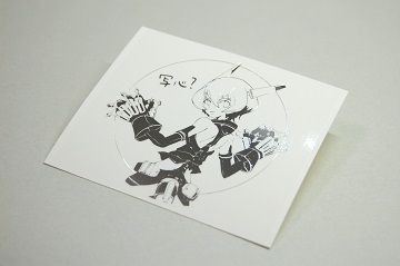 写心?箔押しステッカー - 01