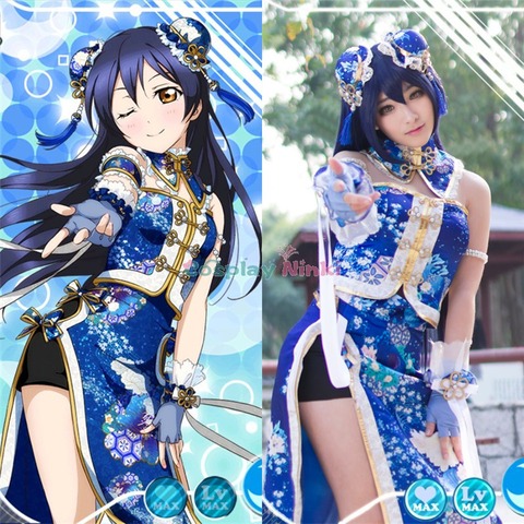 ラブライブ　園田海未　チャイナ　覚醒　M　コスプレ衣装　アニメ　スクフェス ラブライブ 園田海未 チャイナ 覚醒 M コスプレ衣装 アニメ