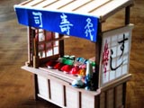 鮨の屋台のミニチュアです。
