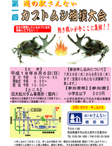 カブトムシ相撲大会