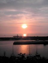 夕日