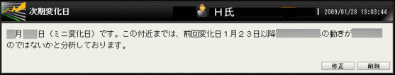 次期想定変化日