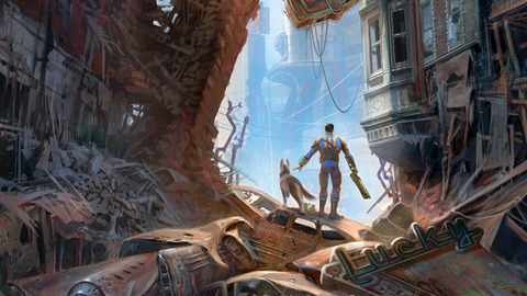Fallout4の公式アートブック『The Art of Fallout4』の一部ページが
