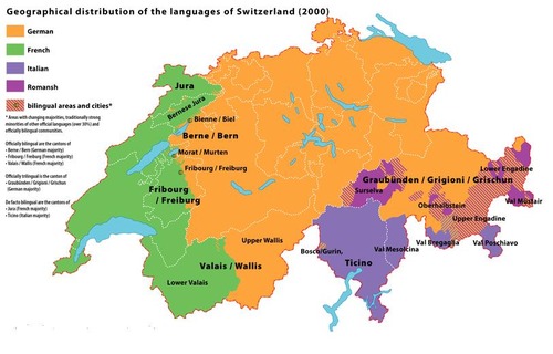 map switzerland language