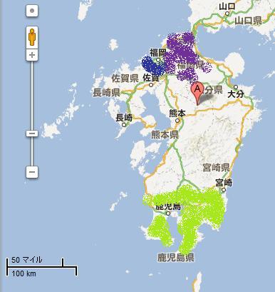map kyushu