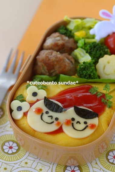 その他キャラ弁:双子の男の子