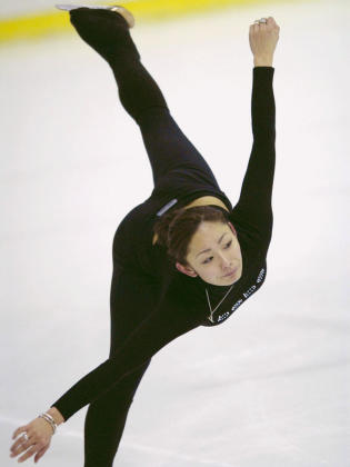 安藤美姫 全日本選手権 練習 001
