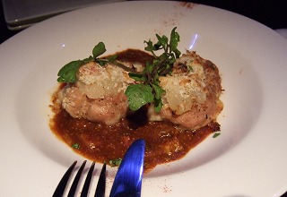 豚フィレ肉チーズパン粉焼き ソースデミグラス