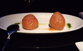 冷製トマトのコンフィ ジェノバソース