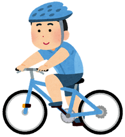 jitensya_cycling_man