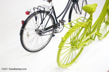 Bicycle triumphs traffic, www.seankenney.com
