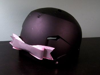 Pink Reflective Bike Helmet Bow, www.etsy.com