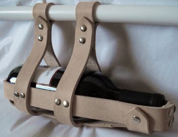 Leather Wine Bike or Kitchen Rack, www.etsy.com