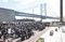 ＜瀬戸大橋＞開通３０年　橋脚の島で記念式典
