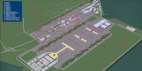 チャンギ空港T5計画改訂