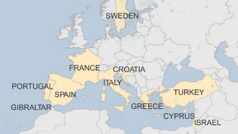 モナーク航空地図